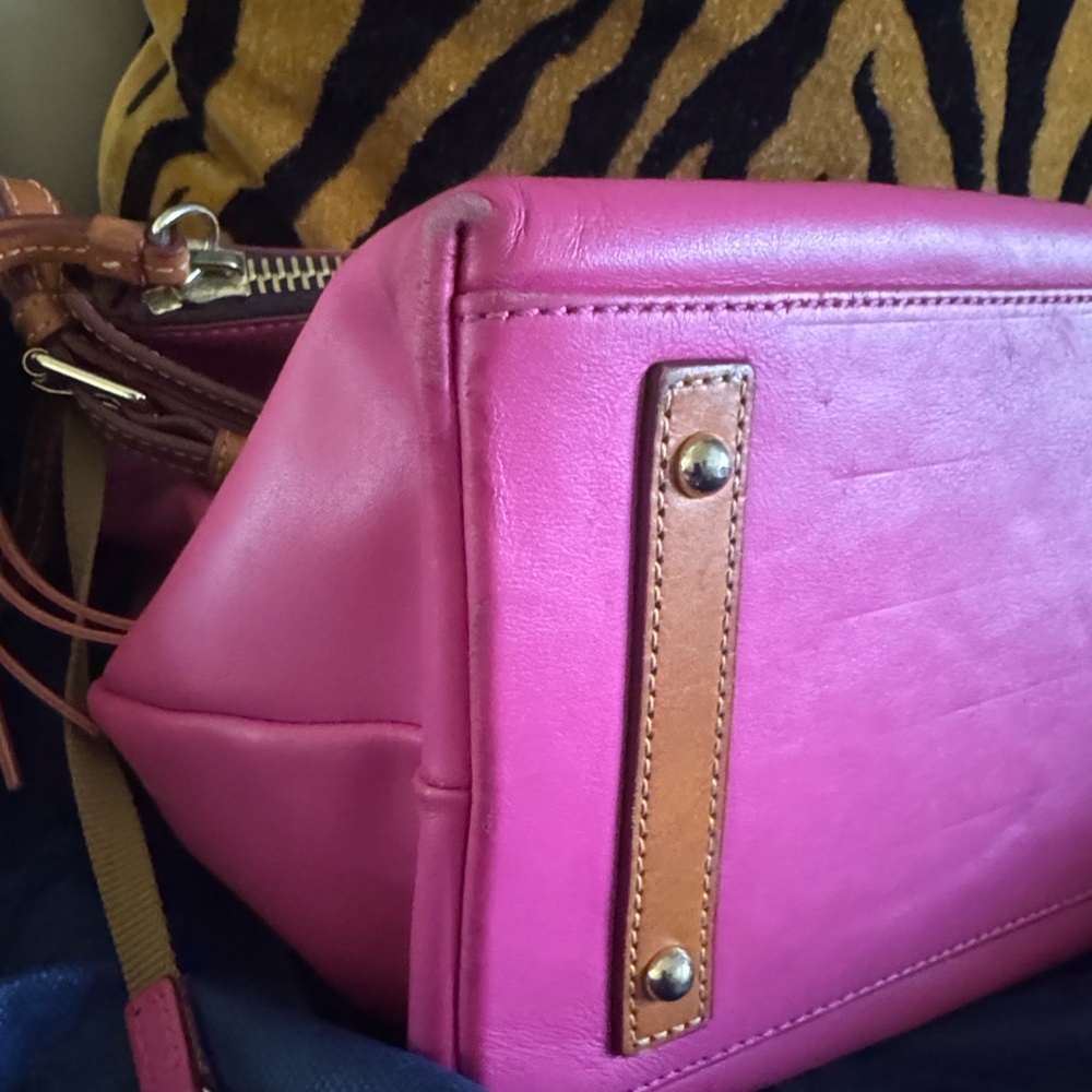 Pink Leather Women's Bag
